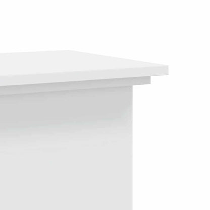 Plant Stand White 33x33x100 cm Engineered Wood