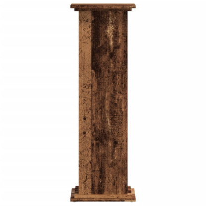Plant Stand Old Wood 33x33x100 cm Engineered Wood
