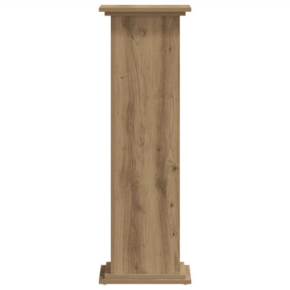 Plant Stand Artisan Oak 33x33x100 cm Engineered Wood