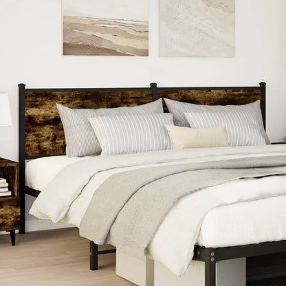 Replace Headboard Smoked Oak 160 cm Engineered Wood and Steel