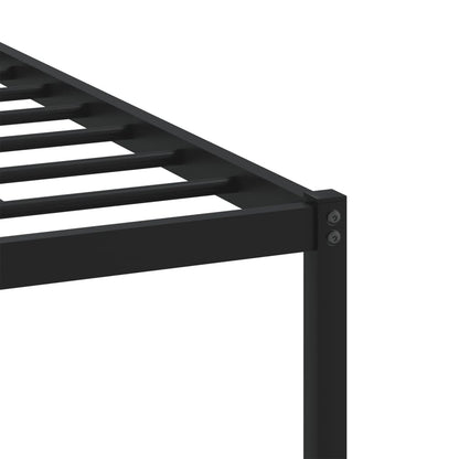 Metal Bed Frame without Mattress Sonoma Oak 137x190 cm