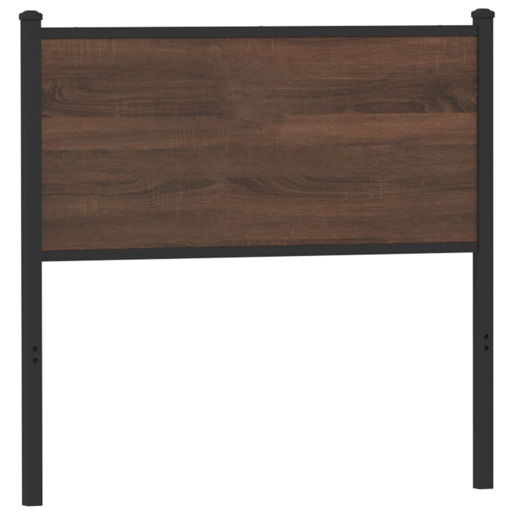 Replace Headboard Brown Oak 80 cm Engineered Wood and Steel