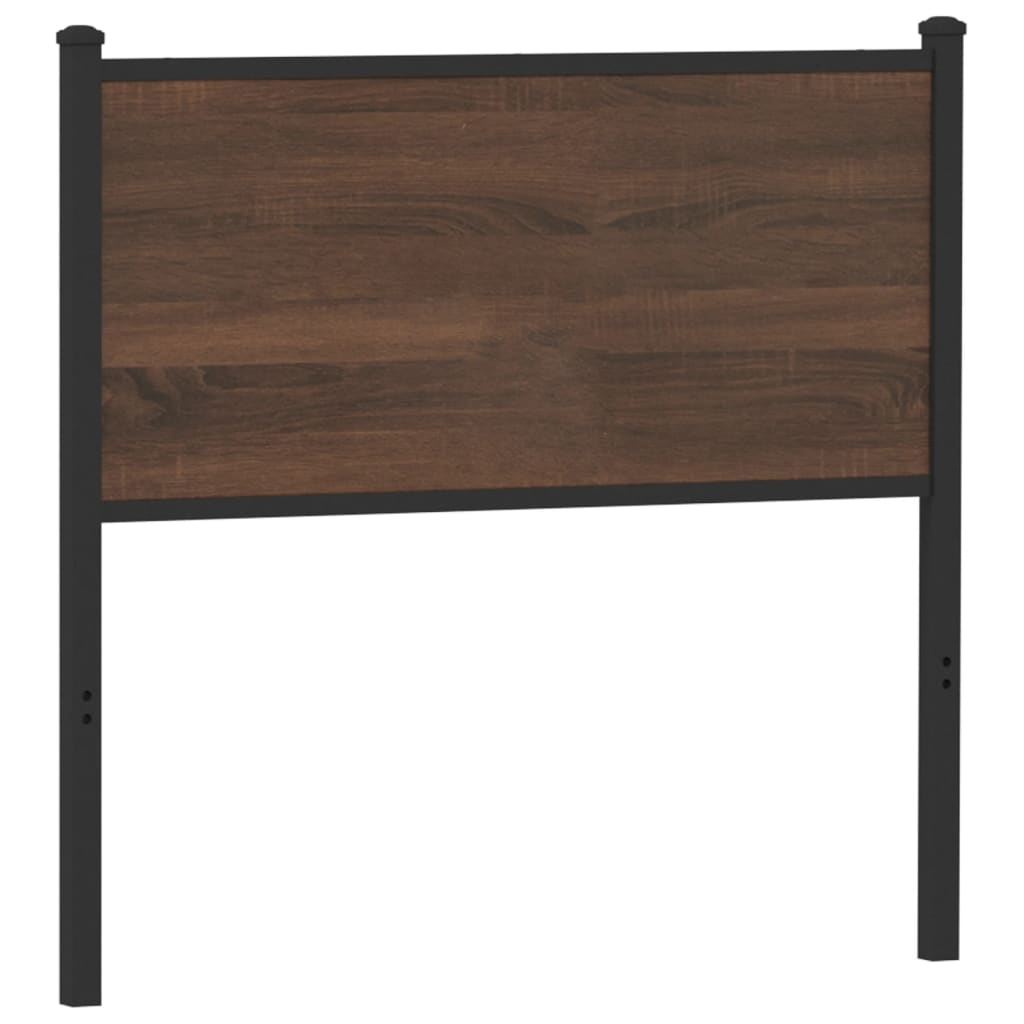 Replace Headboard Brown Oak 90 cm Engineered Wood and Steel