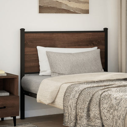 Replace Headboard Brown Oak 100 cm Engineered Wood and Steel