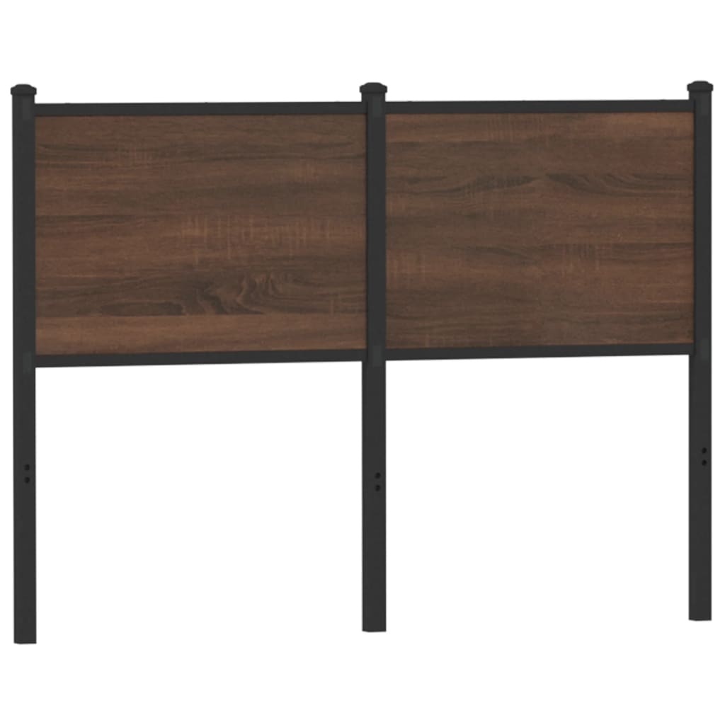 Replace Headboard Brown Oak 120 cm Engineered Wood and Steel