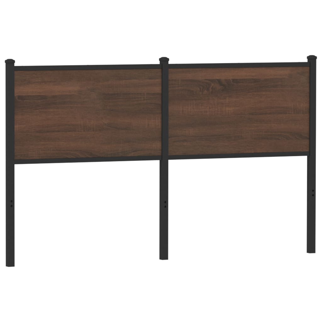 Replace Headboard Brown Oak 135 cm Engineered Wood and Steel