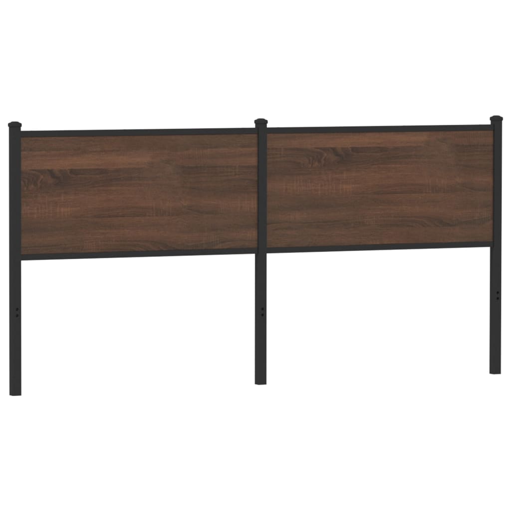 Replace Headboard Brown Oak 160 cm Engineered Wood and Steel