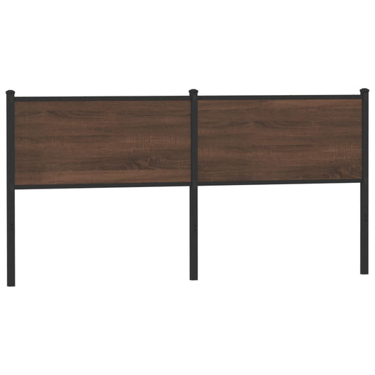 Replace Headboard Brown Oak 180 cm Engineered Wood and Steel