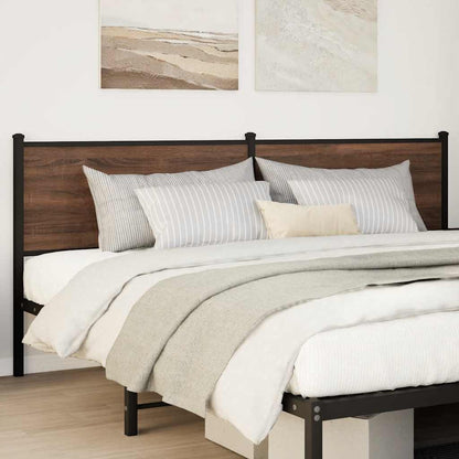 Replace Headboard Brown Oak 190 cm Engineered Wood and Steel