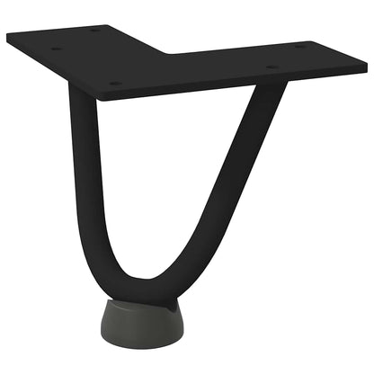 Hairpin Legs for Coffee Table 4 pcs Black 10 cm Solid Steel