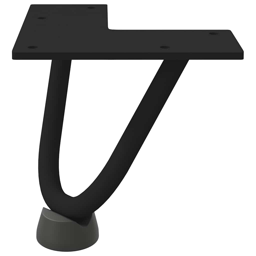 Hairpin Legs for Coffee Table 4 pcs Black 10 cm Solid Steel