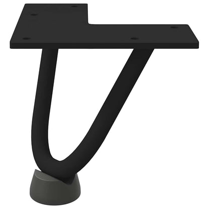 Hairpin Legs for Coffee Table 4 pcs Black 10 cm Solid Steel