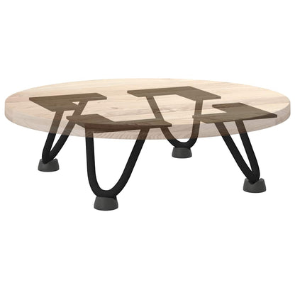 Hairpin Legs for Coffee Table 4 pcs Black 10 cm Solid Steel