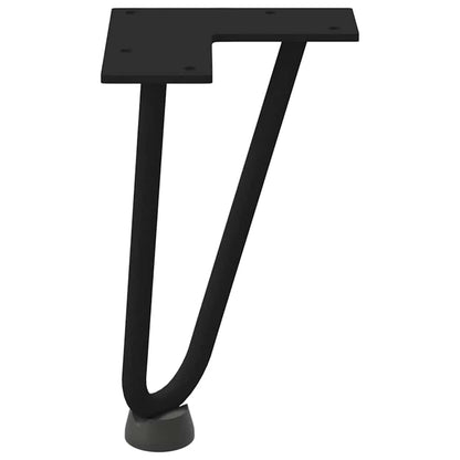 Hairpin Legs for Coffee Table 4 pcs Black 20 cm Solid Steel