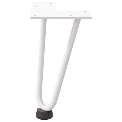 Hairpin Legs for Coffee Table 4 pcs White 20 cm Solid Steel
