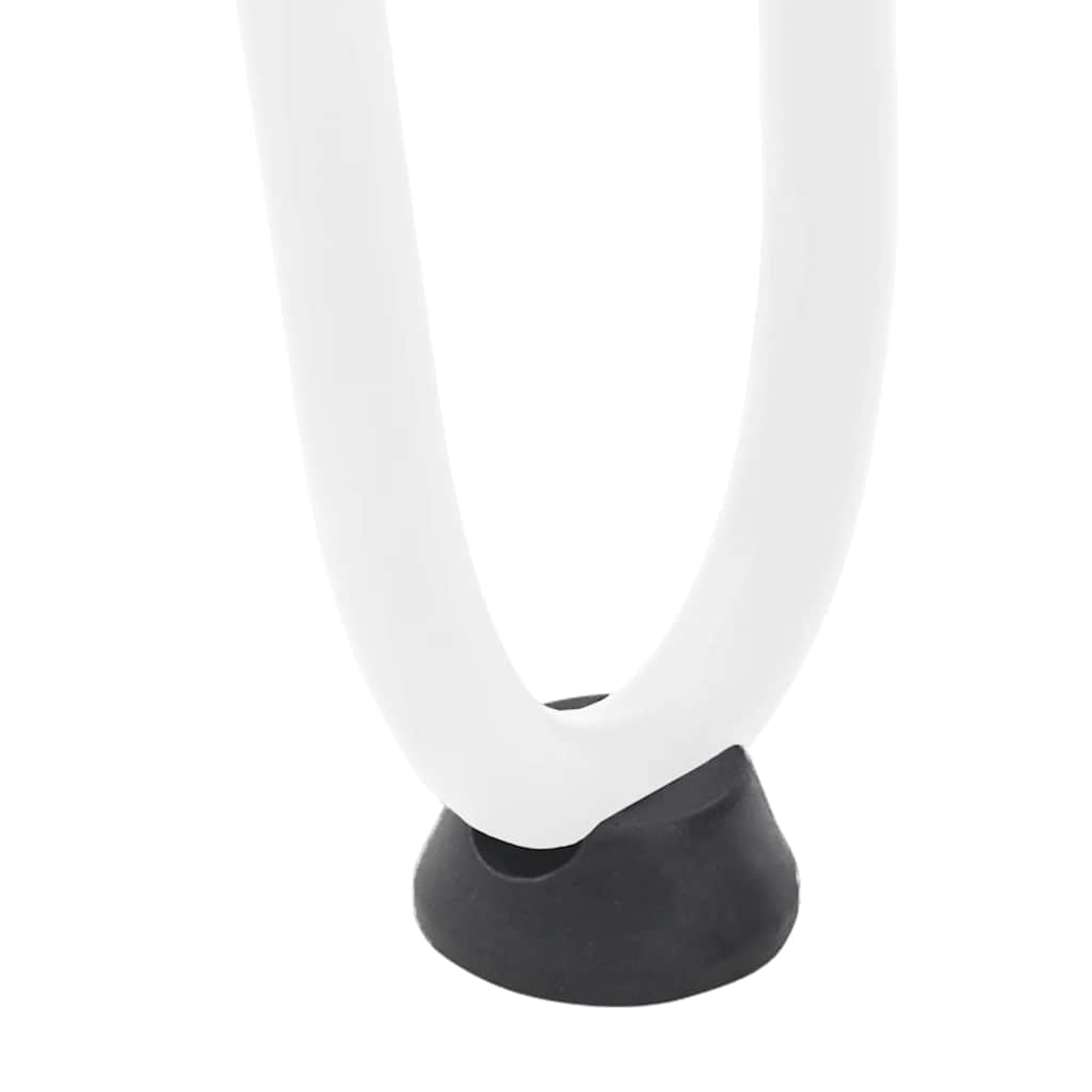 Hairpin Legs for Coffee Table 4 pcs White 20 cm Solid Steel