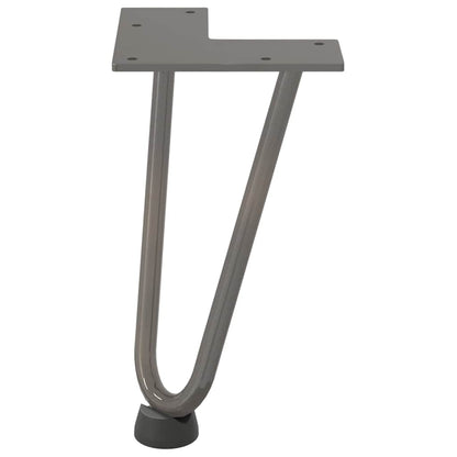 Hairpin Legs for Coffee Table 4 pcs Natural Steel 20 cm Solid Steel