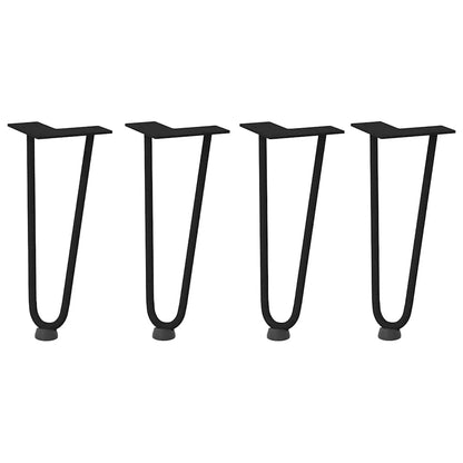Hairpin Legs for Coffee Table 4 pcs Black 30 cm Solid Steel