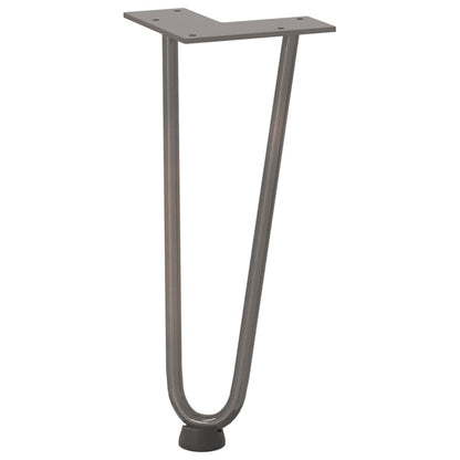 Hairpin Legs for Coffee Table 4 pcs Natural Steel 30 cm Solid Steel