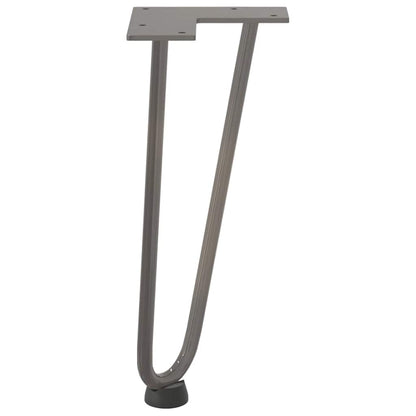 Hairpin Legs for Coffee Table 4 pcs Natural Steel 30 cm Solid Steel