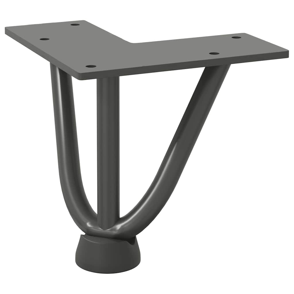 Hairpin Legs for Coffee Table 4 pcs Anthracite 10 cm Solid Steel