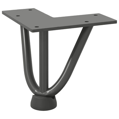 Hairpin Legs for Coffee Table 4 pcs Anthracite 10 cm Solid Steel