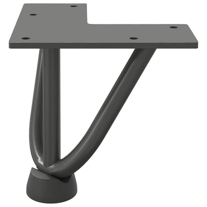 Hairpin Legs for Coffee Table 4 pcs Anthracite 10 cm Solid Steel