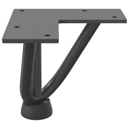 Hairpin Legs for Coffee Table 4 pcs Anthracite 10 cm Solid Steel