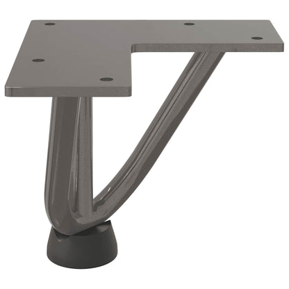 Hairpin Legs for Coffee Table 4 pcs Natural Steel 10 cm Solid Steel