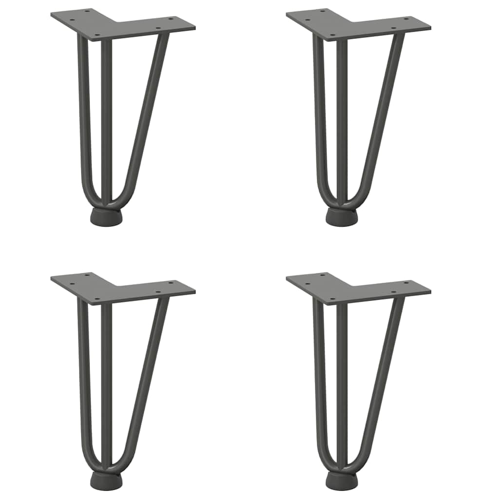 Hairpin Legs for Coffee Table 4 pcs Anthracite 20 cm Solid Steel
