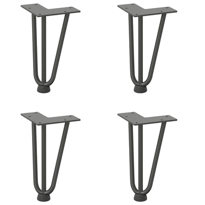 Hairpin Legs for Coffee Table 4 pcs Anthracite 20 cm Solid Steel