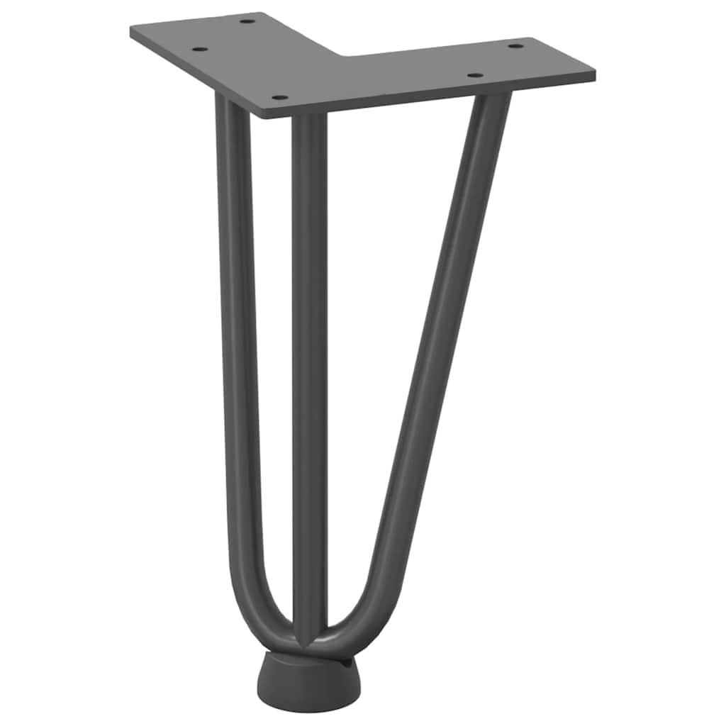Hairpin Legs for Coffee Table 4 pcs Anthracite 20 cm Solid Steel