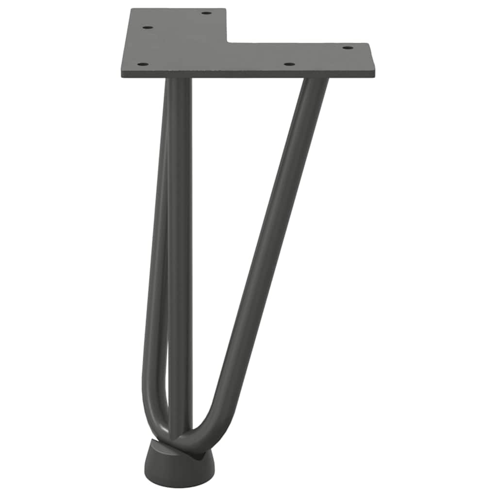 Hairpin Legs for Coffee Table 4 pcs Anthracite 20 cm Solid Steel