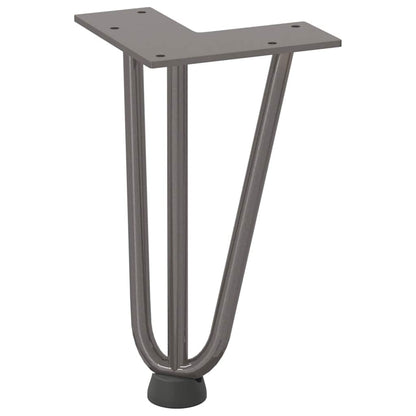 Hairpin Legs for Coffee Table 4 pcs Natural Steel 20 cm Solid Steel
