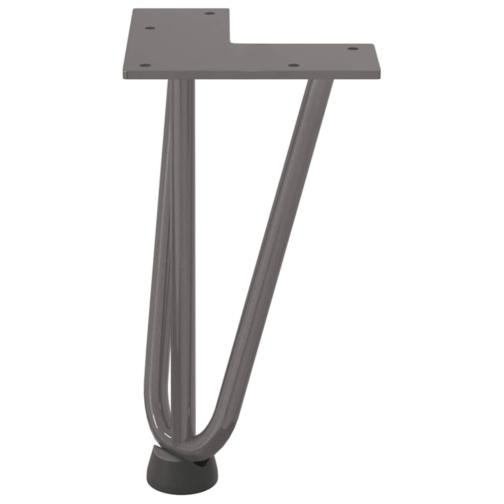 Hairpin Legs for Coffee Table 4 pcs Natural Steel 20 cm Solid Steel