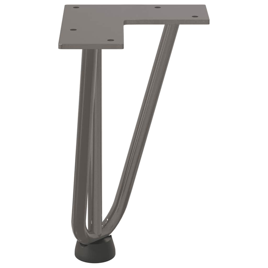 Hairpin Legs for Coffee Table 4 pcs Natural Steel 20 cm Solid Steel