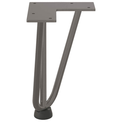Hairpin Legs for Coffee Table 4 pcs Natural Steel 20 cm Solid Steel
