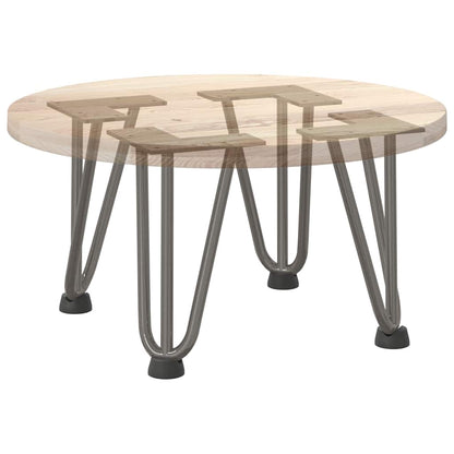 Hairpin Legs for Coffee Table 4 pcs Natural Steel 20 cm Solid Steel