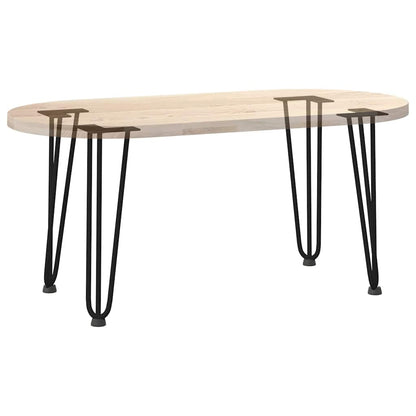 Hairpin Legs for Coffee Table 4 pcs Black 42 cm Solid Steel
