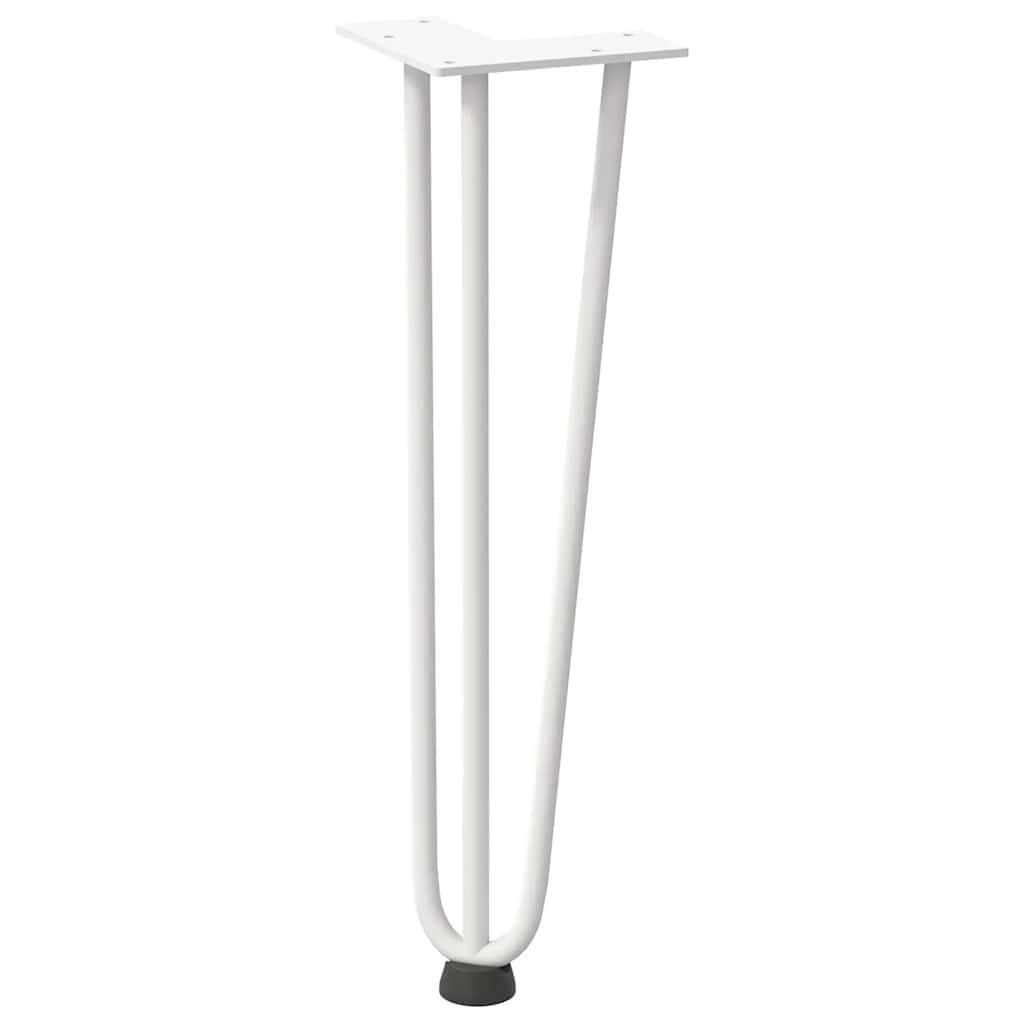 Hairpin Legs for Coffee Table 4 pcs White 42 cm Solid Steel