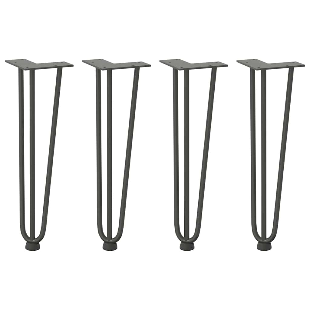 Hairpin Legs for Coffee Table 4 pcs Anthracite 42 cm Solid Steel