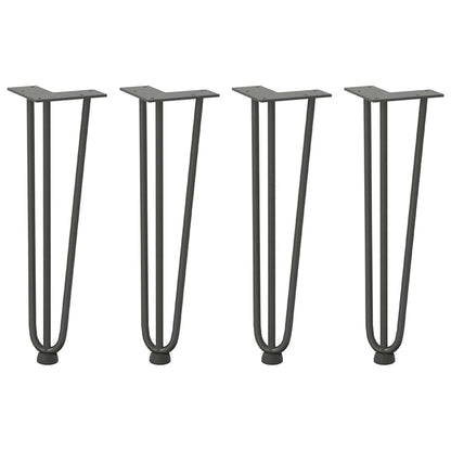 Hairpin Legs for Coffee Table 4 pcs Anthracite 42 cm Solid Steel
