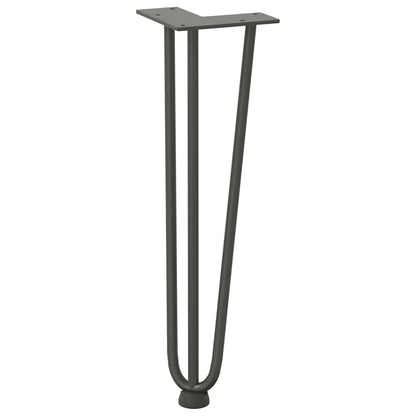 Hairpin Legs for Coffee Table 4 pcs Anthracite 42 cm Solid Steel