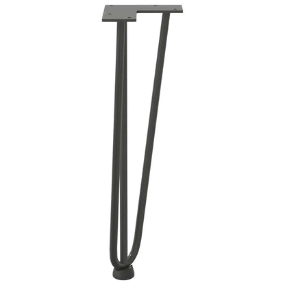 Hairpin Legs for Coffee Table 4 pcs Anthracite 42 cm Solid Steel