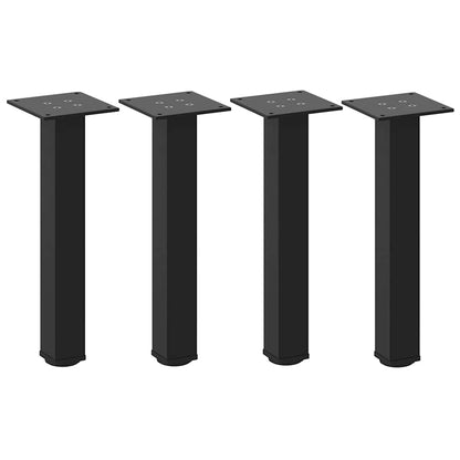 Coffee Table Legs 4 pcs Black 30-32 cm Steel