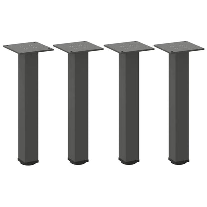 Coffee Table Legs 4 pcs Anthracite 42-44 cm Steel