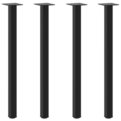 Console Table Legs 4 pcs Black 72-74 cm Steel