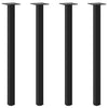 Coffee Table Legs 4 pcs Black 72-74 cm Steel