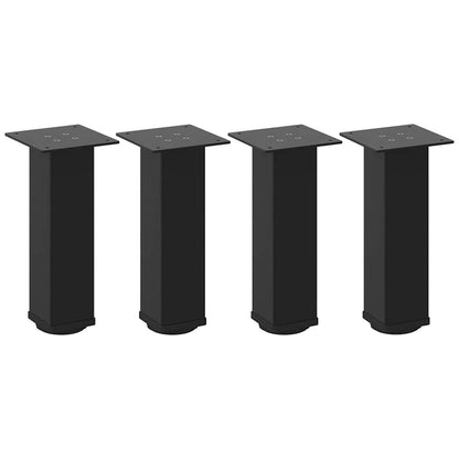 Coffee Table Legs 4 pcs Black 30-32 cm Steel