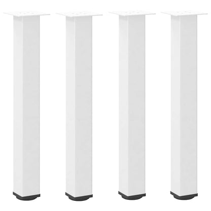 Console Table Legs 4 pcs White 72-74 cm Steel